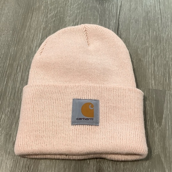 Carhartt Accessories - Carhartt light peach knit cuffed beanie hat